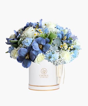 radiant occasion box arrangement online flower delivery Dubai and Abu Dhabi