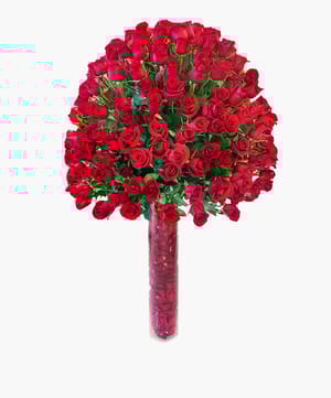 Royal Red Rose Vase