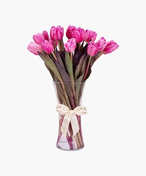 special tulip vase arrangement online flower delivery Dubai and Abu Dhabi