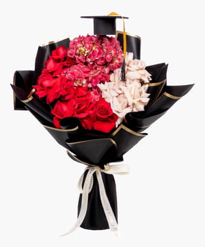 passion graduate bouquet graduation flowers online flower delivery Dubai and Abu Dhabi