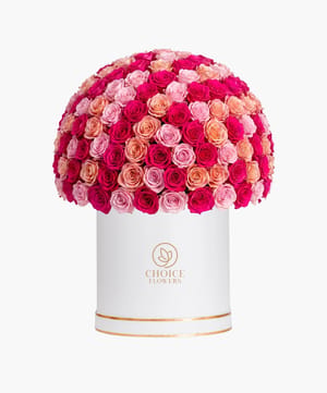 blush royale box luxury flowers online flower delivery Dubai and Abu Dhabi