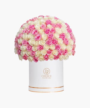 blush pearl box luxury flowers online flower delivery Dubai and Abu Dhabi