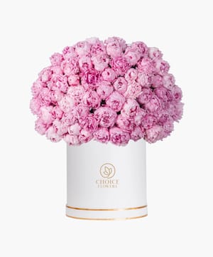 peony majesty box luxury flowers online flower delivery Dubai and Abu Dhabi