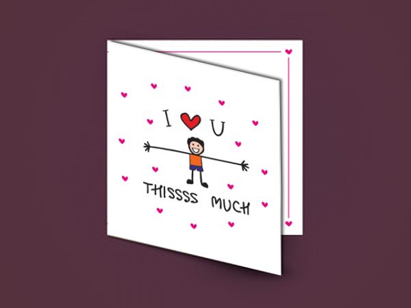 I Love You Message Card