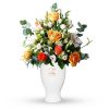 Mixed Flower Arrangement in White Vase