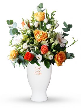 Mixed Flowers Vase Arrangement