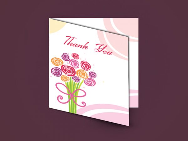 Thank You Message Card