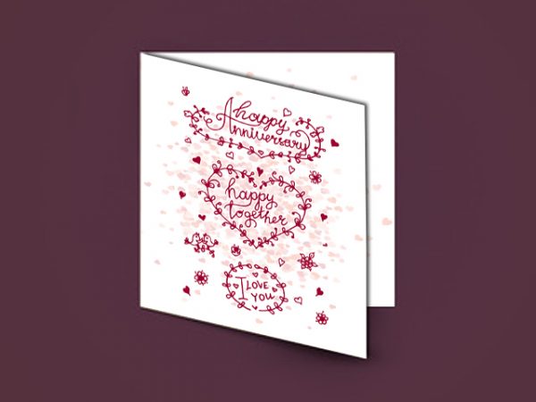 Happy Anniversary Message Card