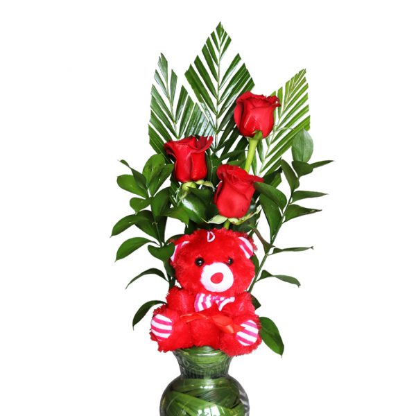 Small Red Rose Bouquet oom 1