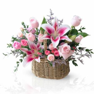 Mixed-flower-basket