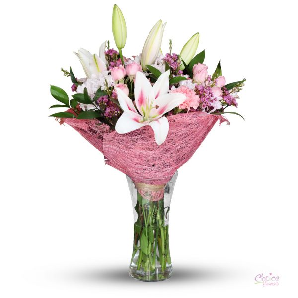 Pink and Orange Mixed Flowers