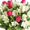 Pink Tulips with Alstroemeria Zoom 2