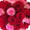 Pink and Red Roses Hand Bouquet Zoom 2