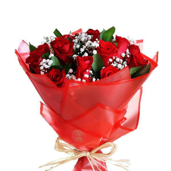Premium Red Roses Hand Bouquet Zoom 1
