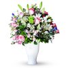 Mixed Flower Beauty in White Vase