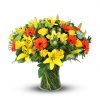 Mixed Flowers in Glass Vase