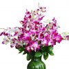 Purple Orchids in Vase Zoom 1