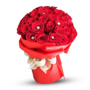 Valentine Roses Hand Bouquet
