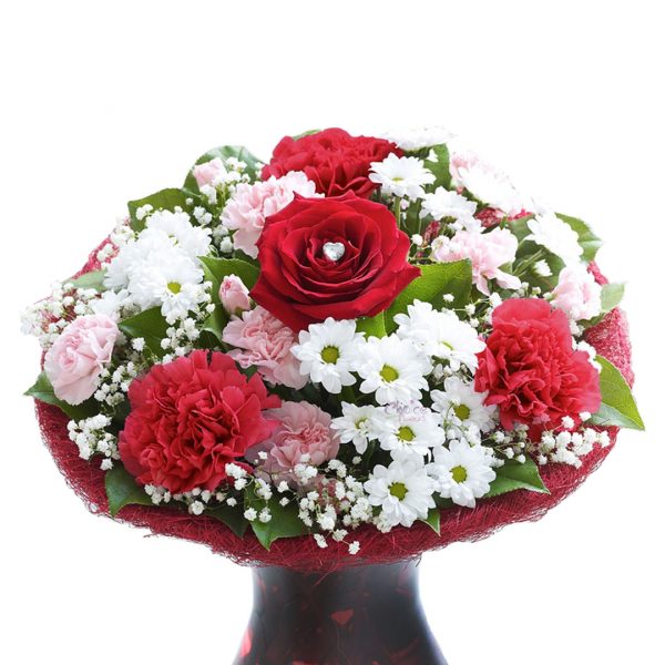 Mix Flowers with Shining Crystal Zoom 1