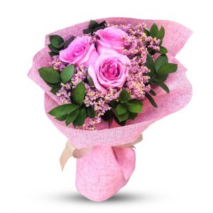 Light Pink Roses with Green Fillers