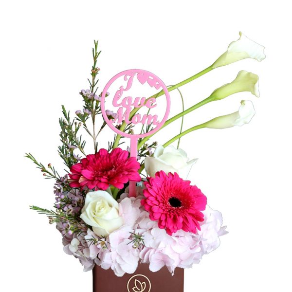 Happy Mothers Day Wishes in Brown Vase - Zoom 2
