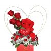 Love You Forever in Red Vase - Zoom 1