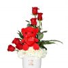 True Love in Red Vase - Zoom 1