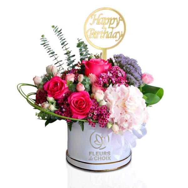 Pink-mixed-flower-birthday-box