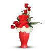 True Love in Red Vase