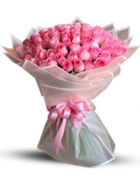 Pink Rose Premium Hand Bouquet