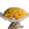 100 Yellow Rose Hand Bouquet Zoom 1