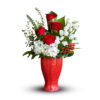 Red Rose Hydrangea Arrangement