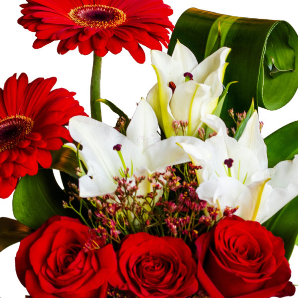 Valentine Mixed Flower Arrangement - Zoom 2