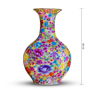Floral Designed Chinese Vase