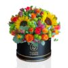 Mixed-flower-black-box