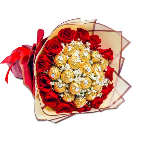 Red-rose-chocolate-combo-bouquet