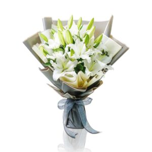 White-lilly-bouquet