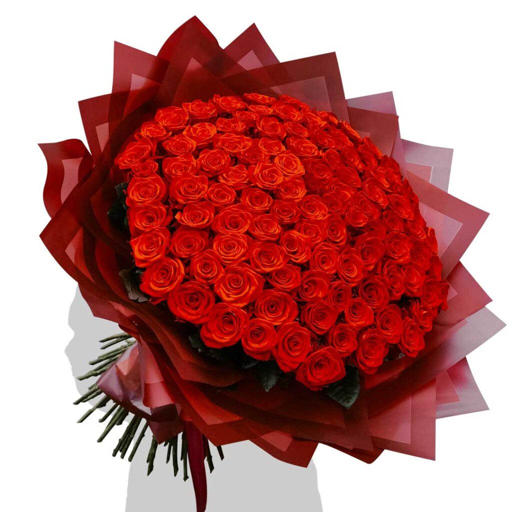 Bouquet of 101 Red Roses - Choiceflowersuae