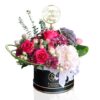 Mixed-pink-flower-black-box-