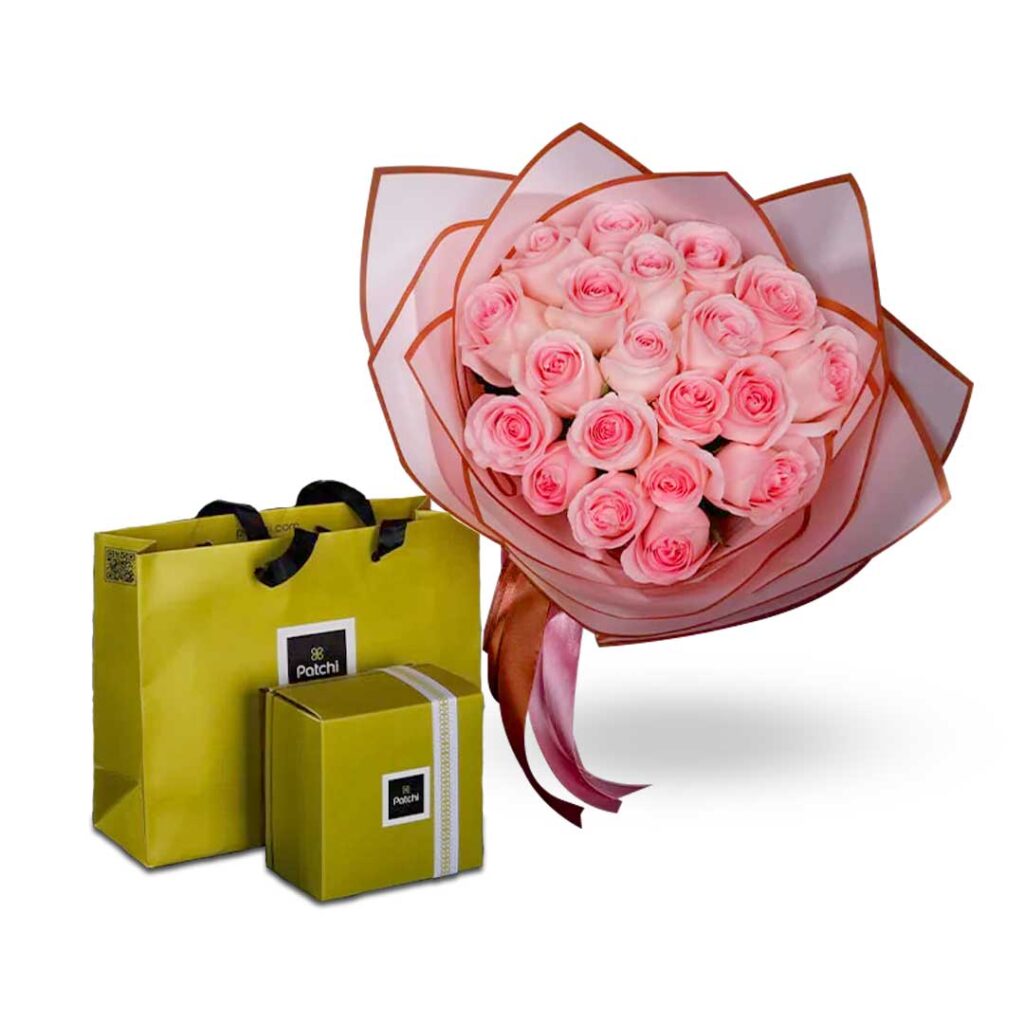 Chocolate & Roses Bouquet Choiceflowersuae