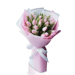 Pink-tulip-bouquet