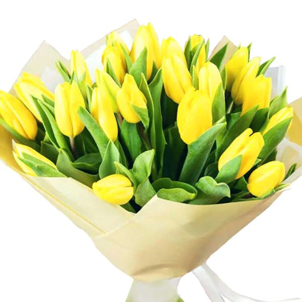 Yellow-tulip-bouquet