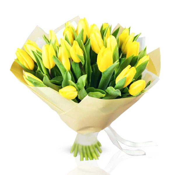 Yellow-tulip-bouquet