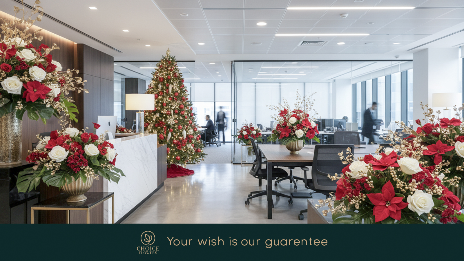 Christmas Floral Decorations for Corporate Offices Across the UAE