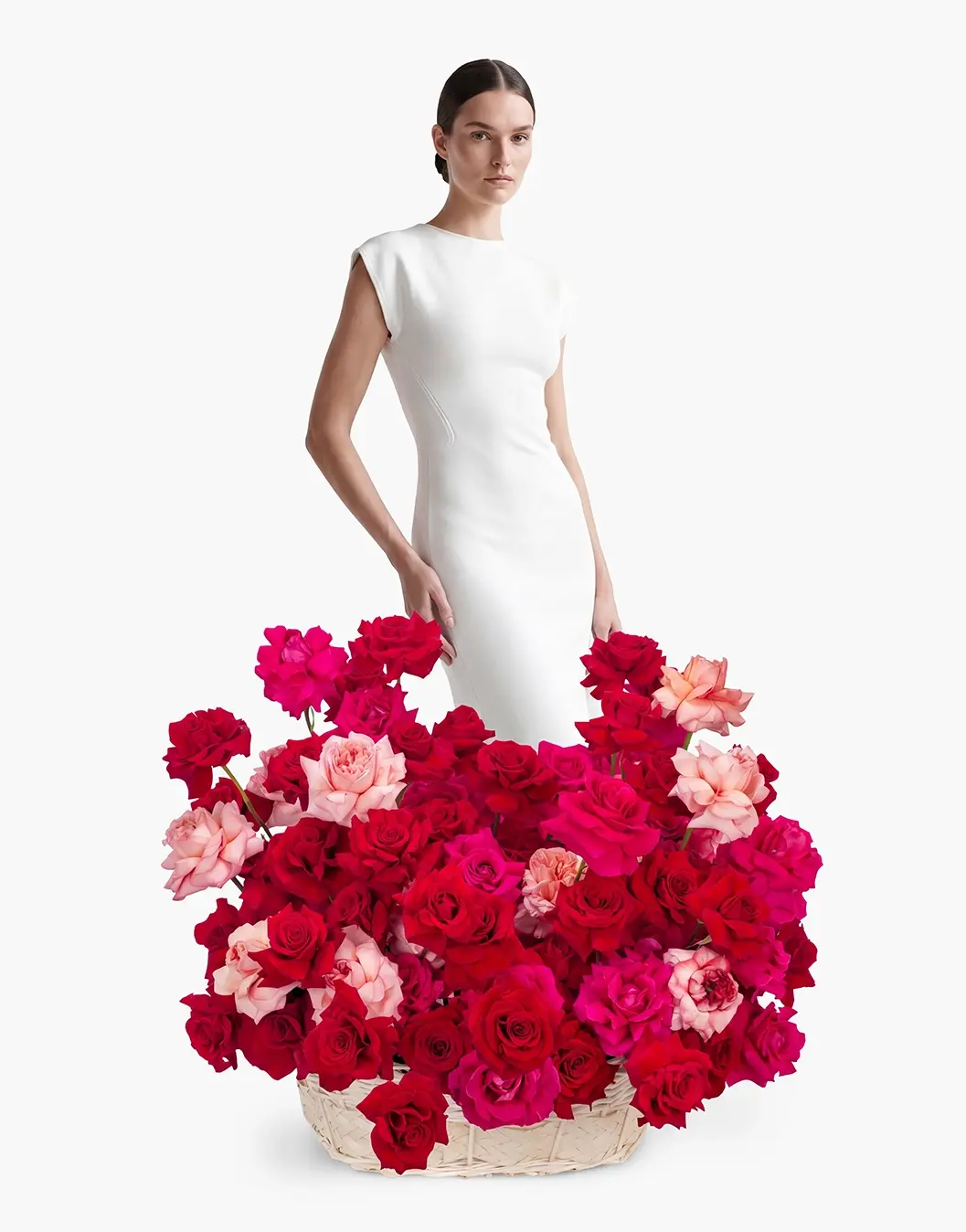 velvet romance basket luxury flowers online flower delivery Dubai and Abu Dhabi