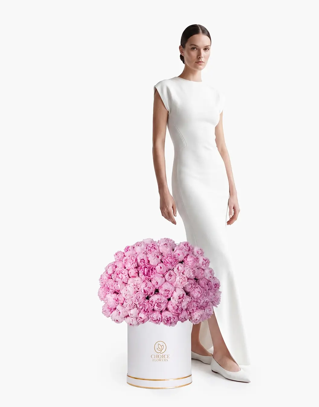 peony majesty box luxury flowers online flower delivery Dubai and Abu Dhabi